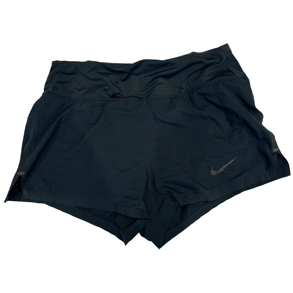 Nike Swift Running Shorts Women XS Green Excellent Dri-FIT Mid-Rise HQ0638-017